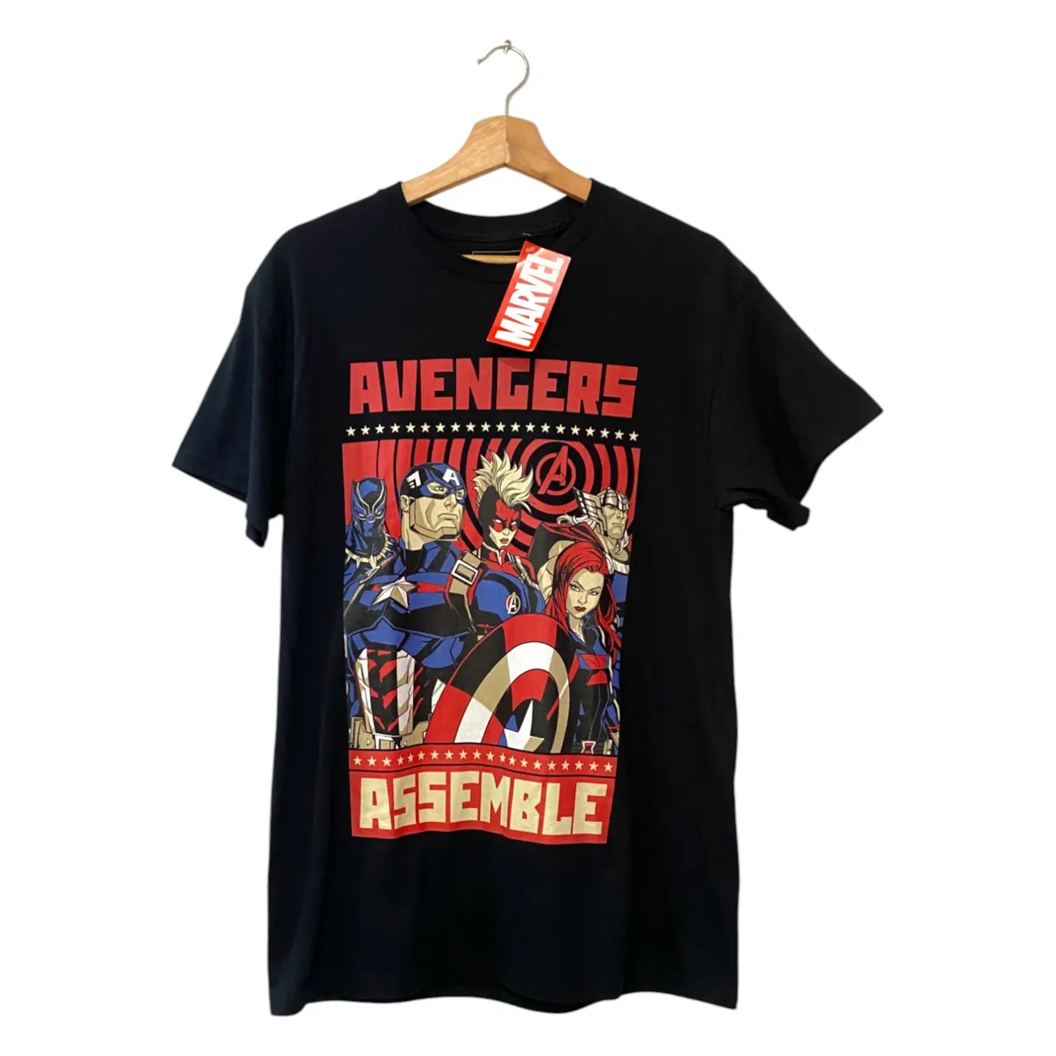 CAMISETA MARVEL AVENGERS NEGRO 