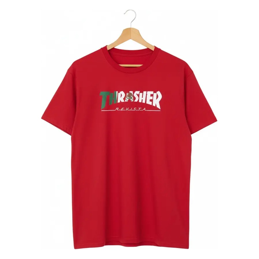CAMISETA THRASHER MEXICO ROJO