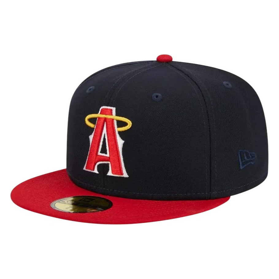 GORRA 7 1/4 NEW ERA LOS ANGELES NEGRO ROJO 