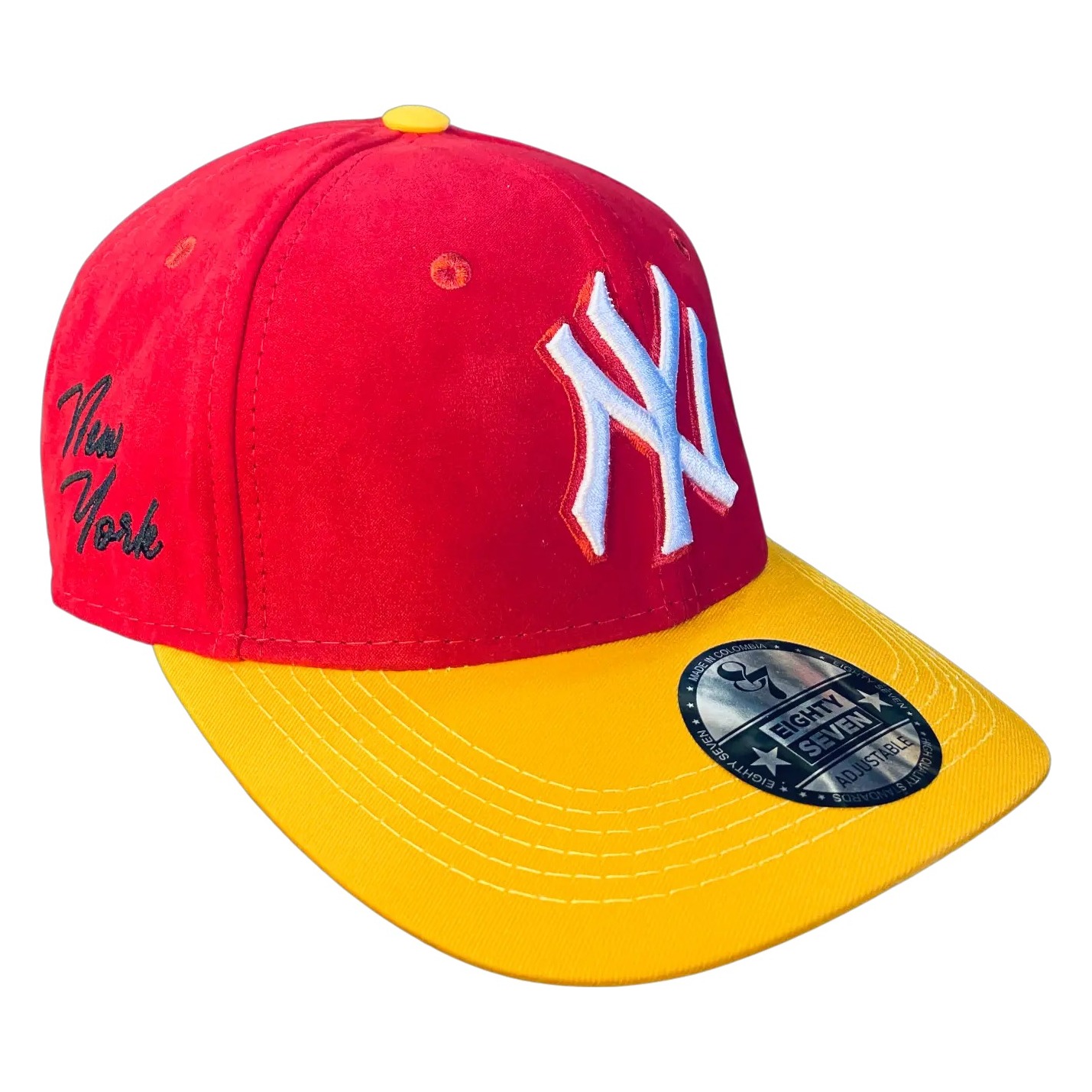 GORRA ABIERTA NEW YORK ROJO AMARILLO