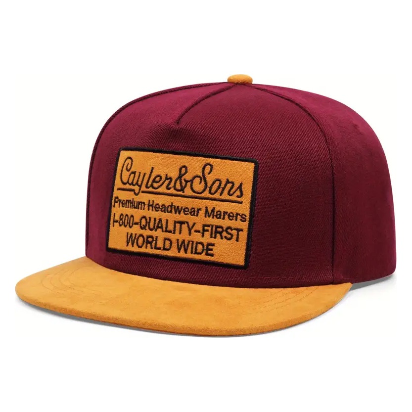 GORRA BEISBOLERA  ABIERTA CAYLER & SONS VINOTINTO