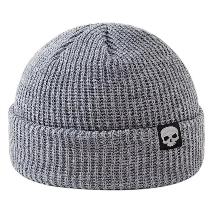 GORRO TEJIDO SKULL GRIS