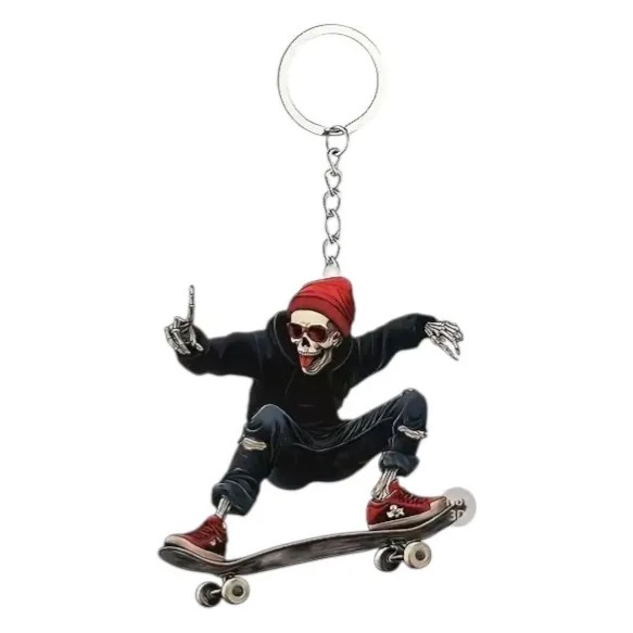 LLAVERO SKATE ESQUELETO