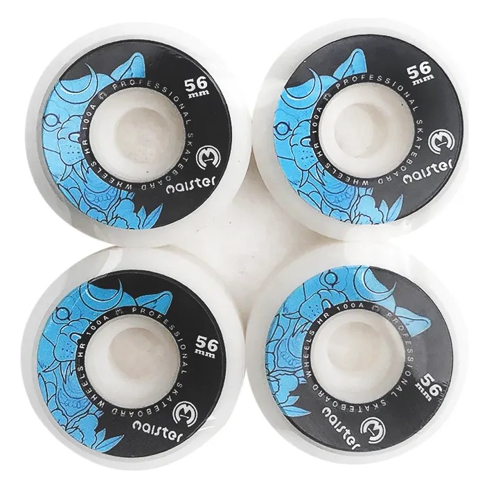 Ruedas Maister Black Blue White 56mm