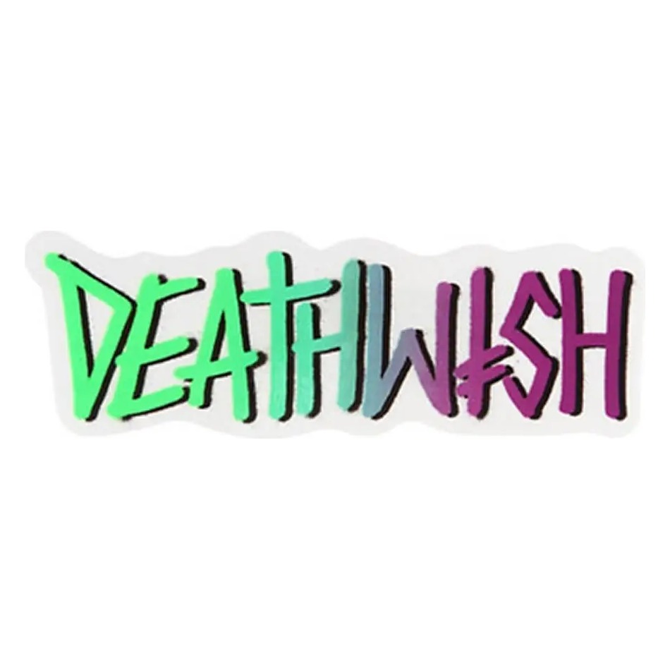 STICKER DEATHWISH VERDE MORADO