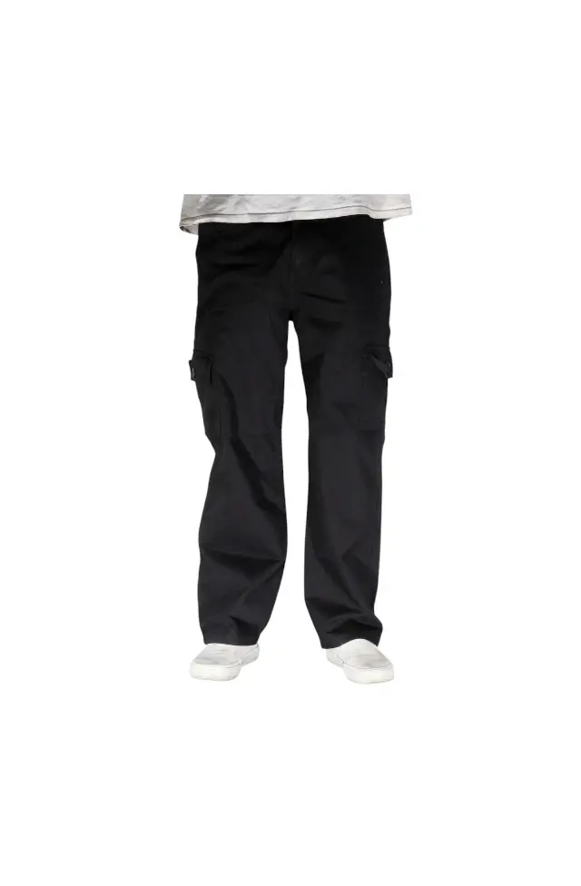 PANTALON MONK CARGO NEGRO