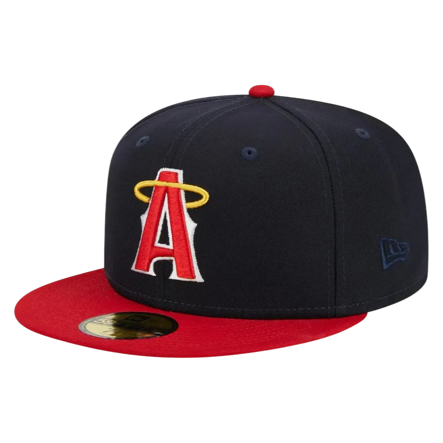 GORRA 7 1/4 NEW ERA LOS ANGELES NEGRO ROJO 