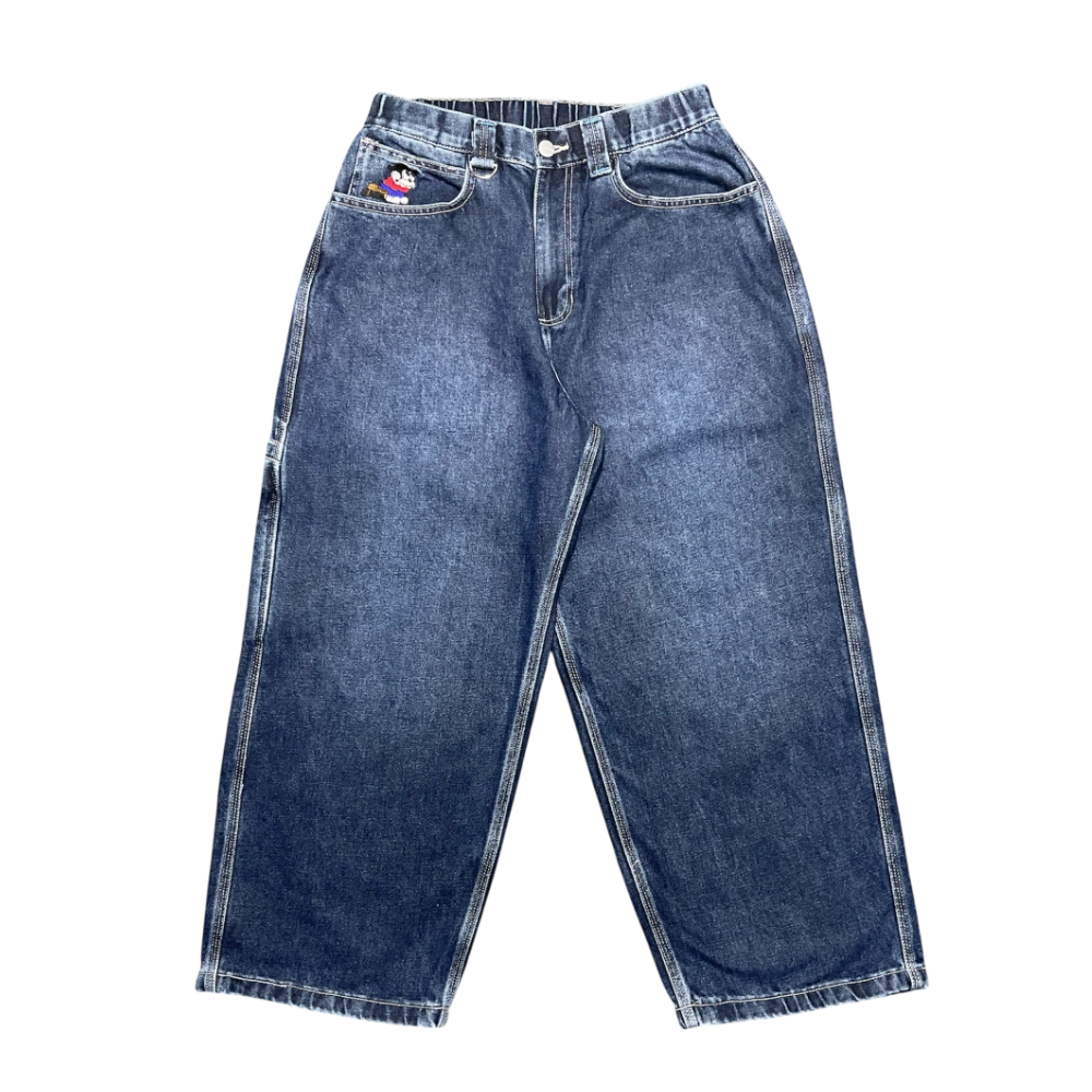 PANTALON CDA BIGGIE BIG CELESTE OSCURO