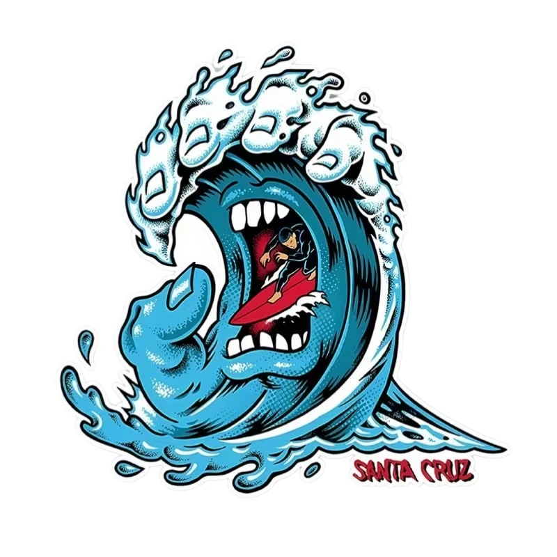 STICKER SANTA CRUZ MANO OLA