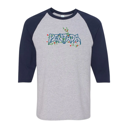 CAMISETA 3/4 PENTADA ENREDADERA AZUL