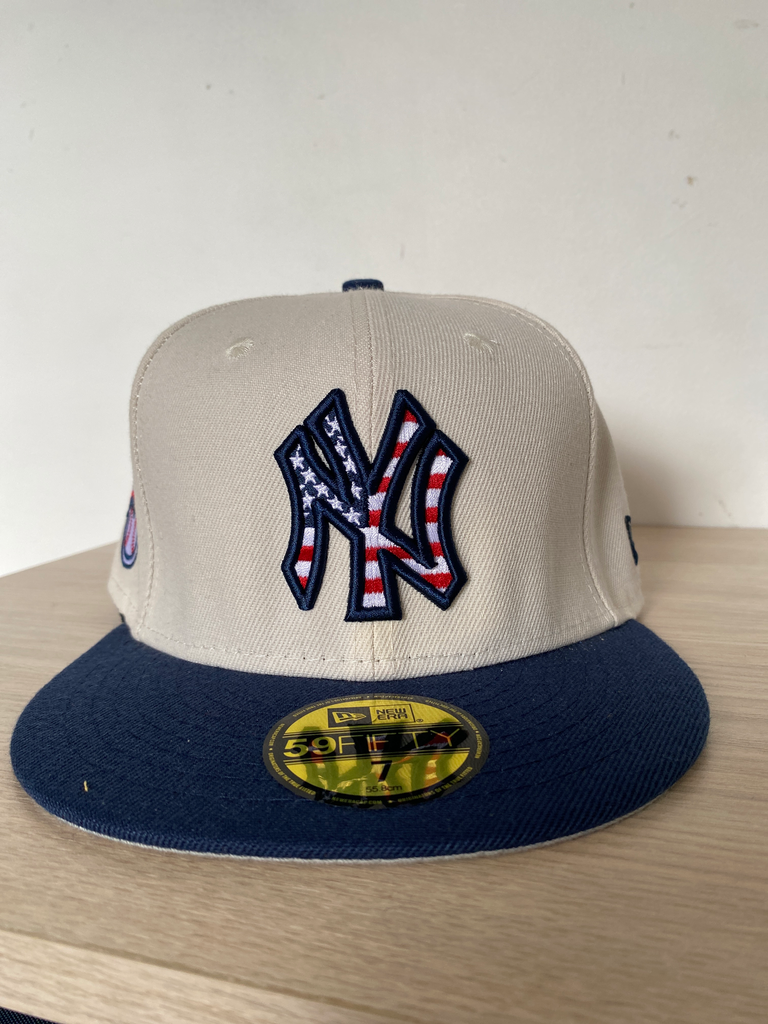 GORRA 59FIFTY BEIGE/AZUL