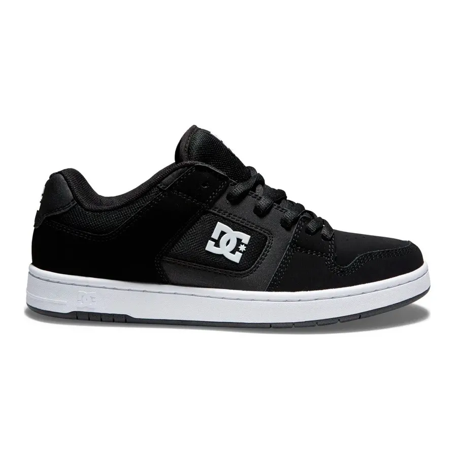 TENIS DC GAMUZA NEGRO/BLANCO