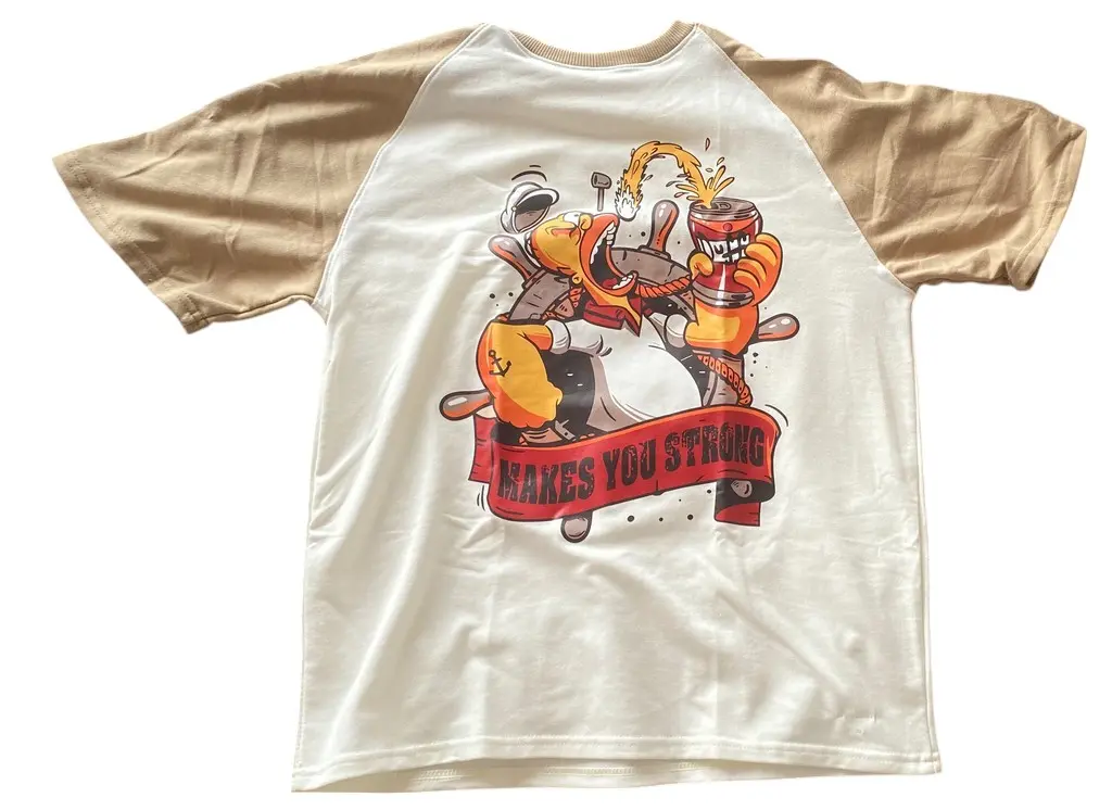 CAMISETA AMERICAN WOLF HOMERO BEIGE
