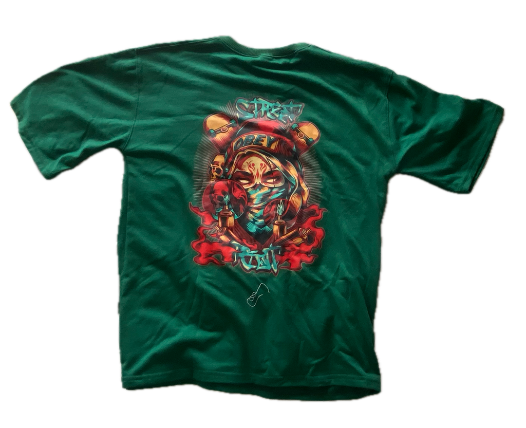 CAMISETA AMERICAN OBEY STREET VERDE