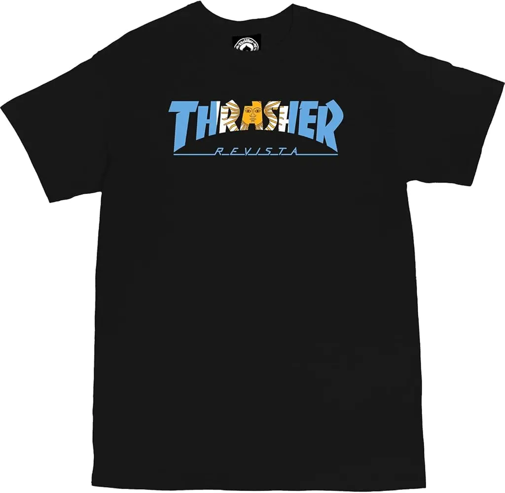 CAMISETA THRASHER ARGENTINA NEGRO