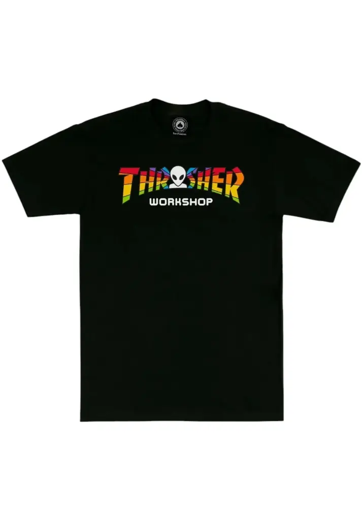 CAMISETA THRASHER ALIEN NEGRO