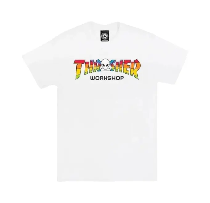 CAMISETA THRASHER ALIEN BLANCO (l)