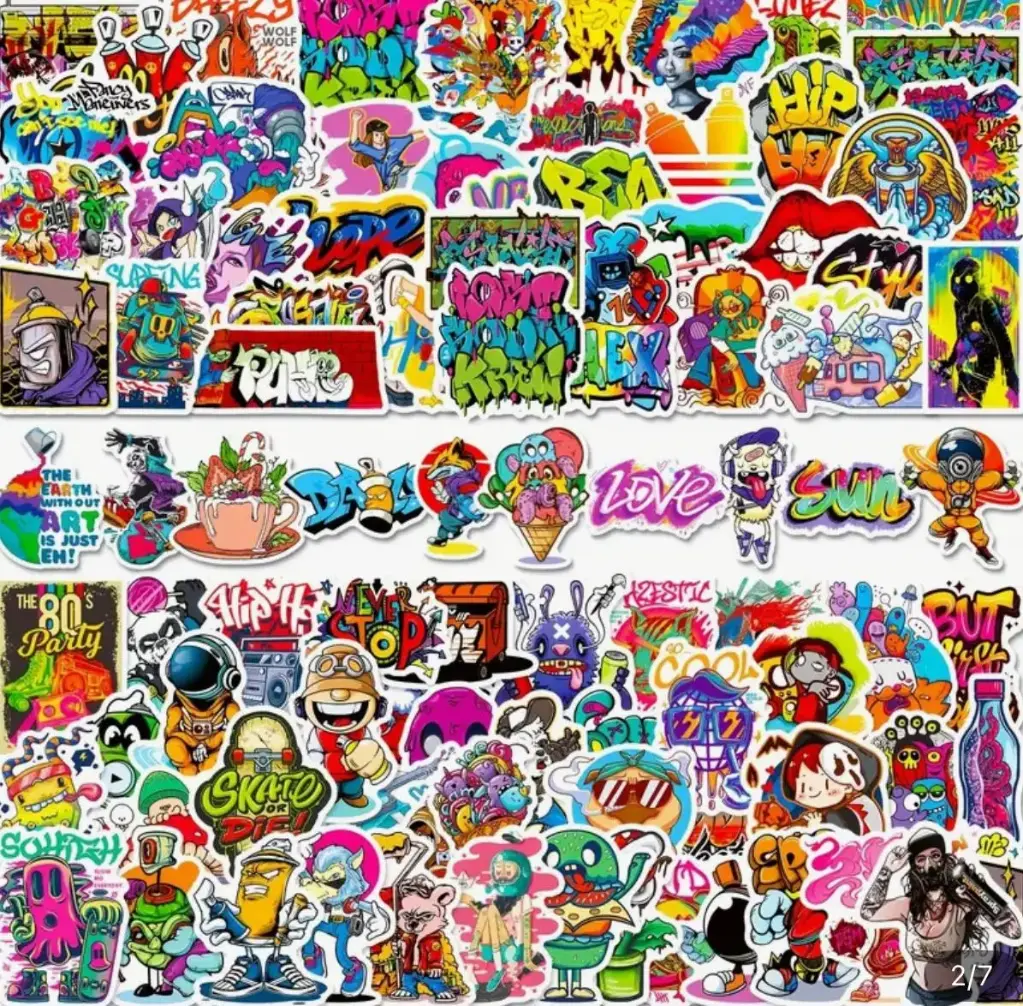 [128] STICKERS GRAFITTI 500 PESOS