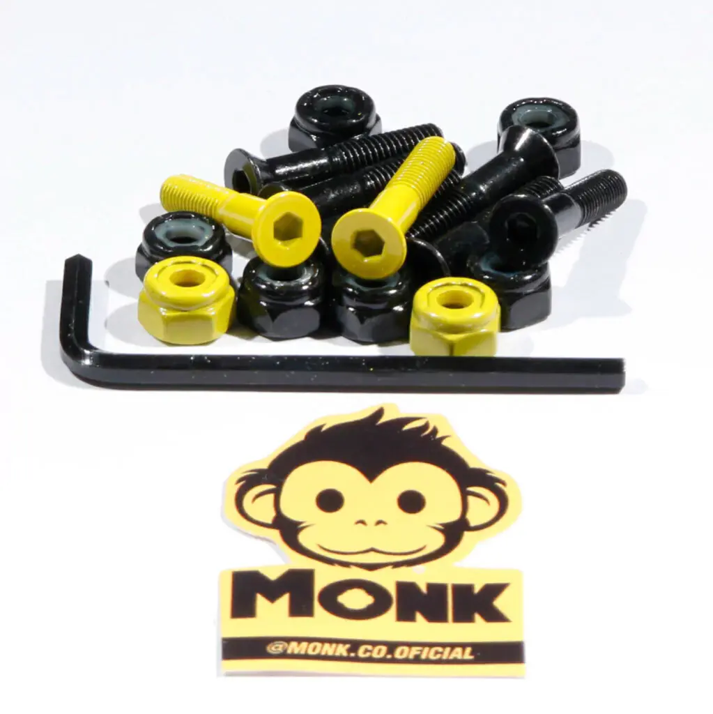 SHORTYS MONK JUEGO X8 NEGRO AMARILLO 