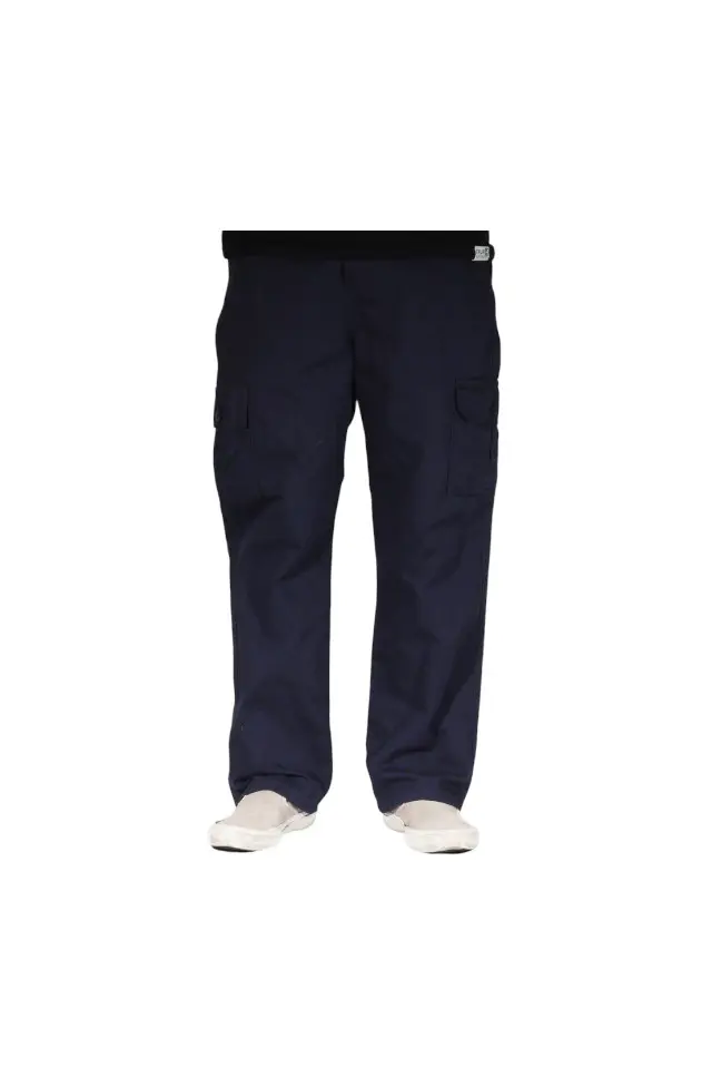 PANTALON MONK CARGO AZUL