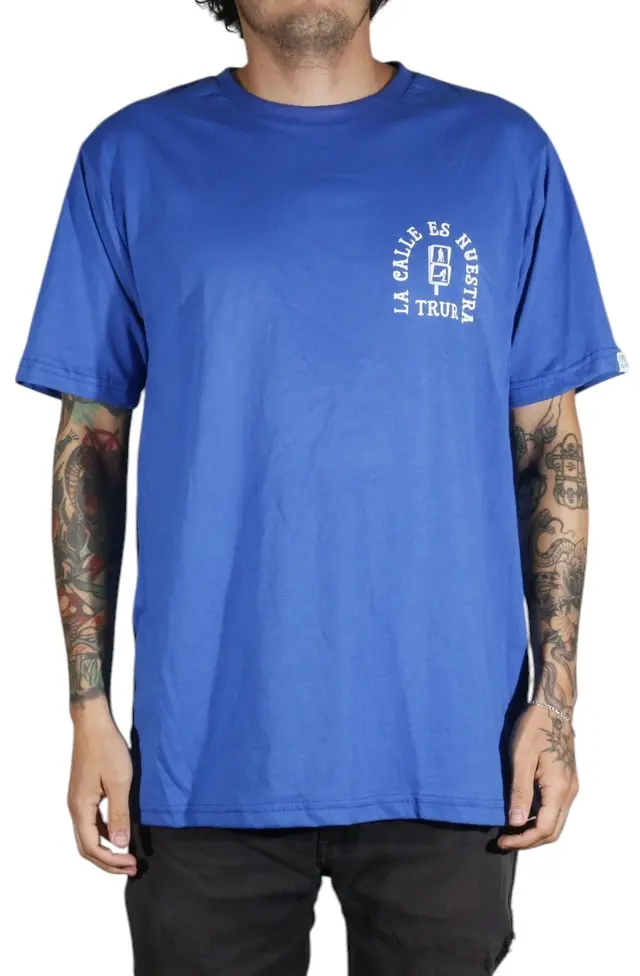 CAMISETA TRUR SB LA CALLE ES NUESTRA AZUL