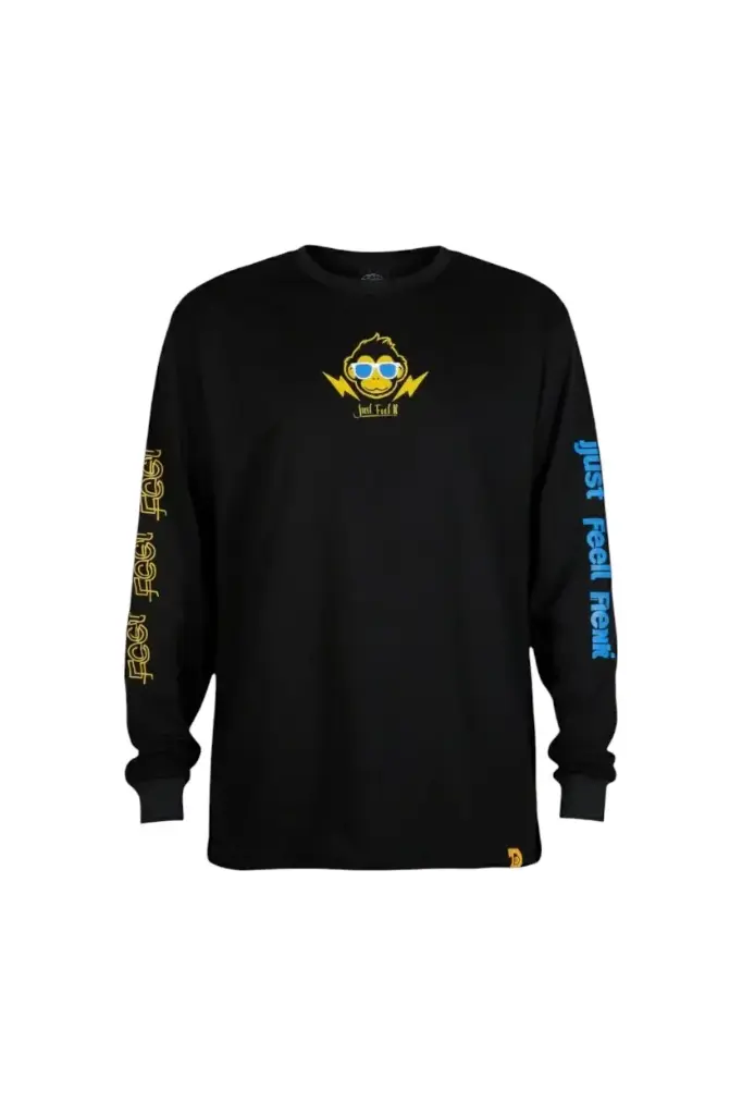 CAMISETA MONK FEEL MANGA LARGA NEGRO (s)