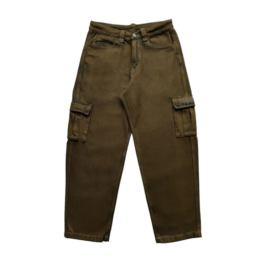 PANTALON COSTAL DE ANZUELOS BIGGIE CARGO  CDA CAFE OSCURO