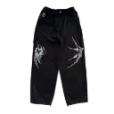PANTALON COSTAL DE ANZUELOS BIGGIE BIG  X BIGUK NEGRO 