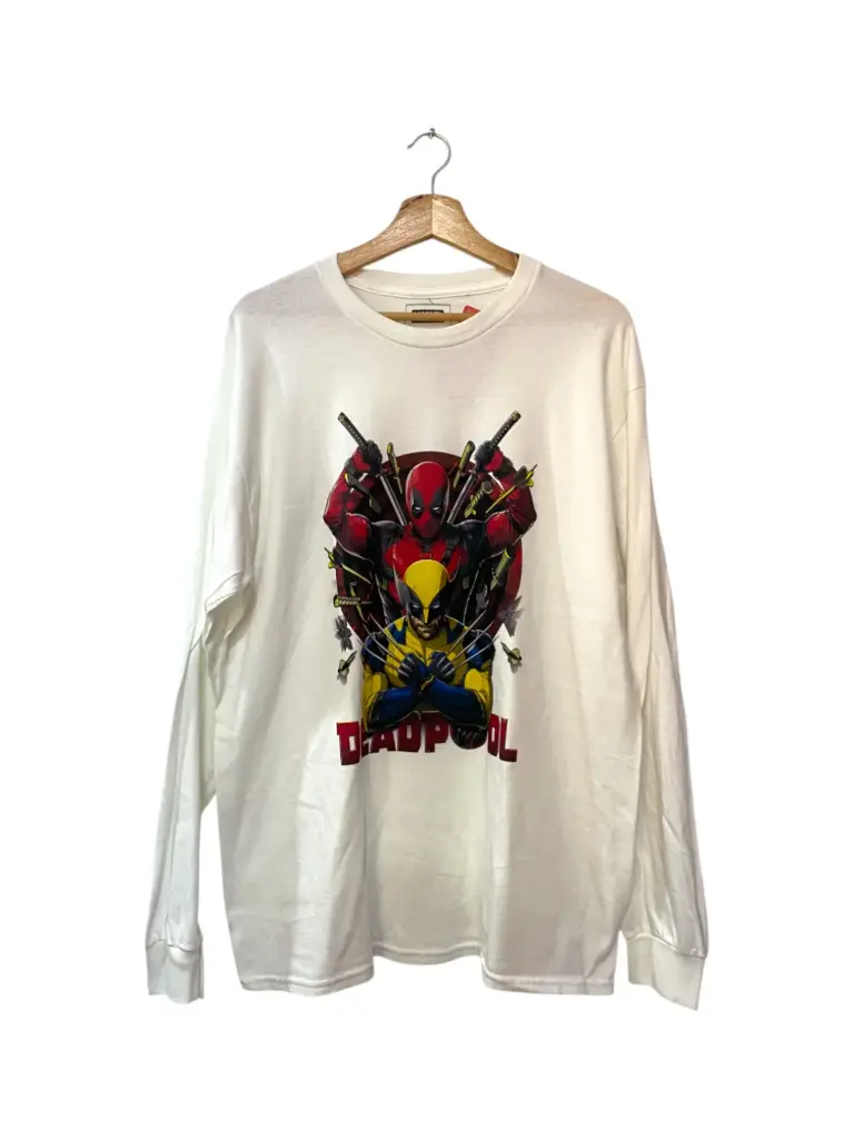 CAMISETA MARVEL DEADPOOL BLANCA  