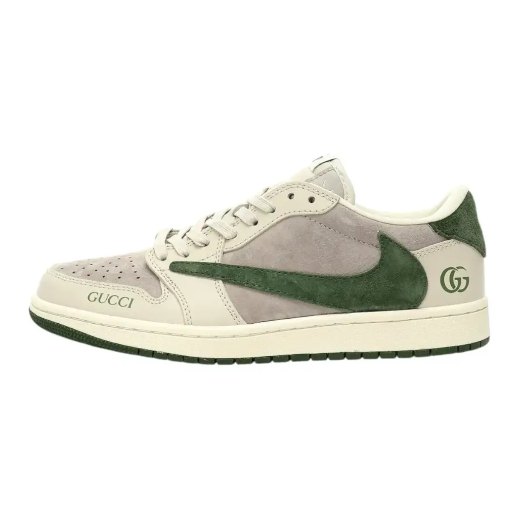 TENIS NIKE TRAVIS GUCCI GRIS VERDE
