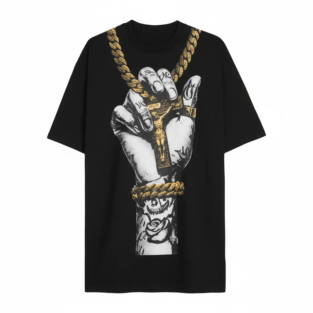 CAMISETA YAYA CRUZ 210 NEGRO 