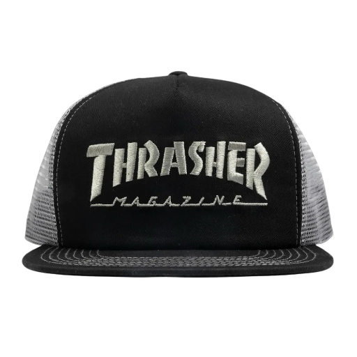 [56] GORRA THRASHER LOGO MESH NEGRO/GRIS