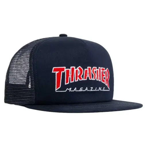 [57] GORRA THRASHER OUTLINED EMBROIDERED MESH AZUL