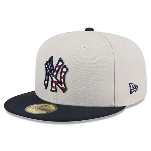 [40] GORRA 59FIFTY BEIGE/AZUL