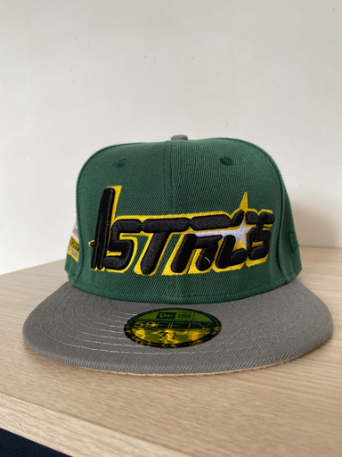 [45] GORRA 59FIFTY VERDE/GRIS/AMARILLO