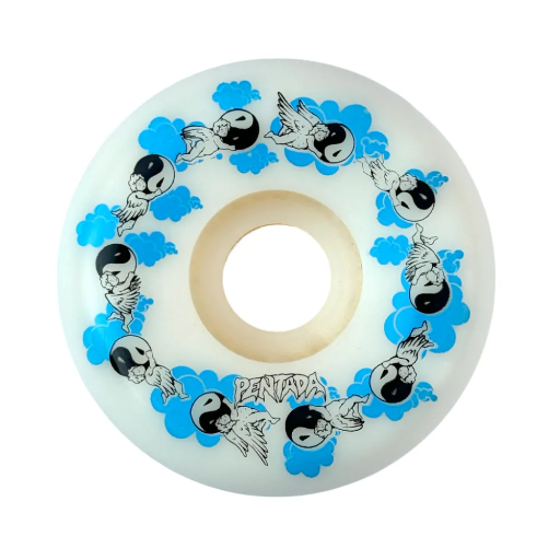 [118] RUEDAS PENTADA ANGEL EN EL CIELO BLANCA 56MM