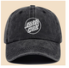 [52] GORRA SANTA CRUZ BEISBOL CON GRAFICOS TRANSPIRABLE MANCHADA