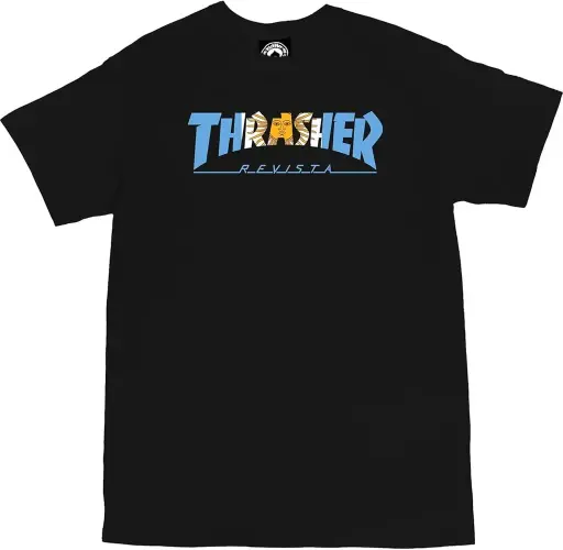 [16] CAMISETA THRASHER ARGENTINA NEGRO