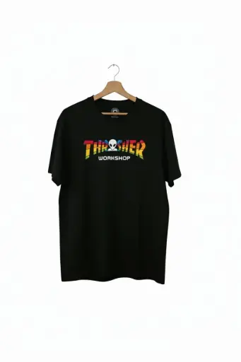 [15] CAMISETA THRASHER ALIEN NEGRO