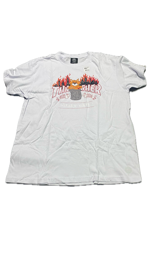[20] CAMISETA THRASHER GATO BLANCO 