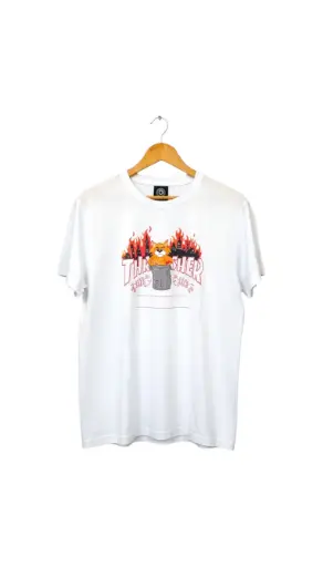 [20] CAMISETA THRASHER GATO BLANCO 