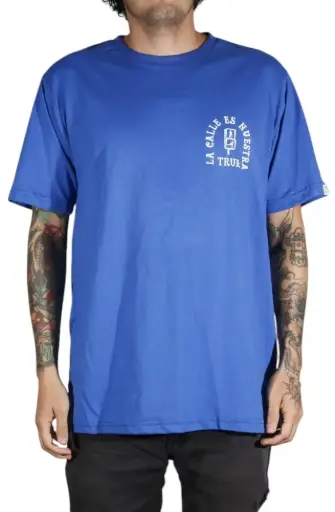 CAMISETA TRUR SB LA CALLE ES NUESTRA AZUL