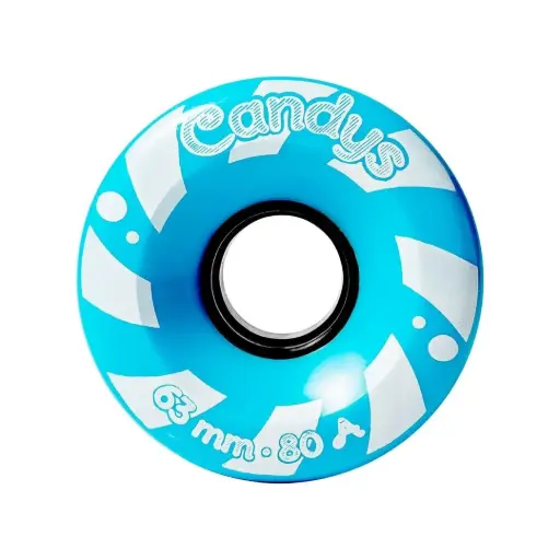RUEDAS CANDYS 63 MM 80A AZUL