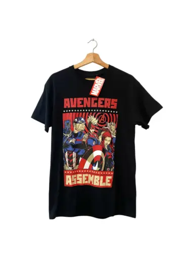 CAMISETA MARVEL AVENGERS NEGRO 