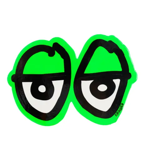 STICKER KROOKED OJOS VERDE