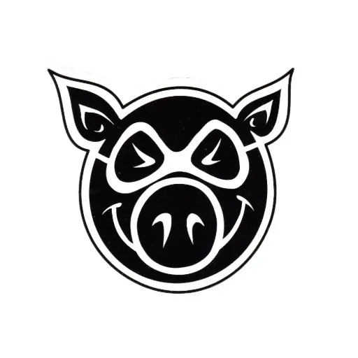 STICKER PIG HEAD